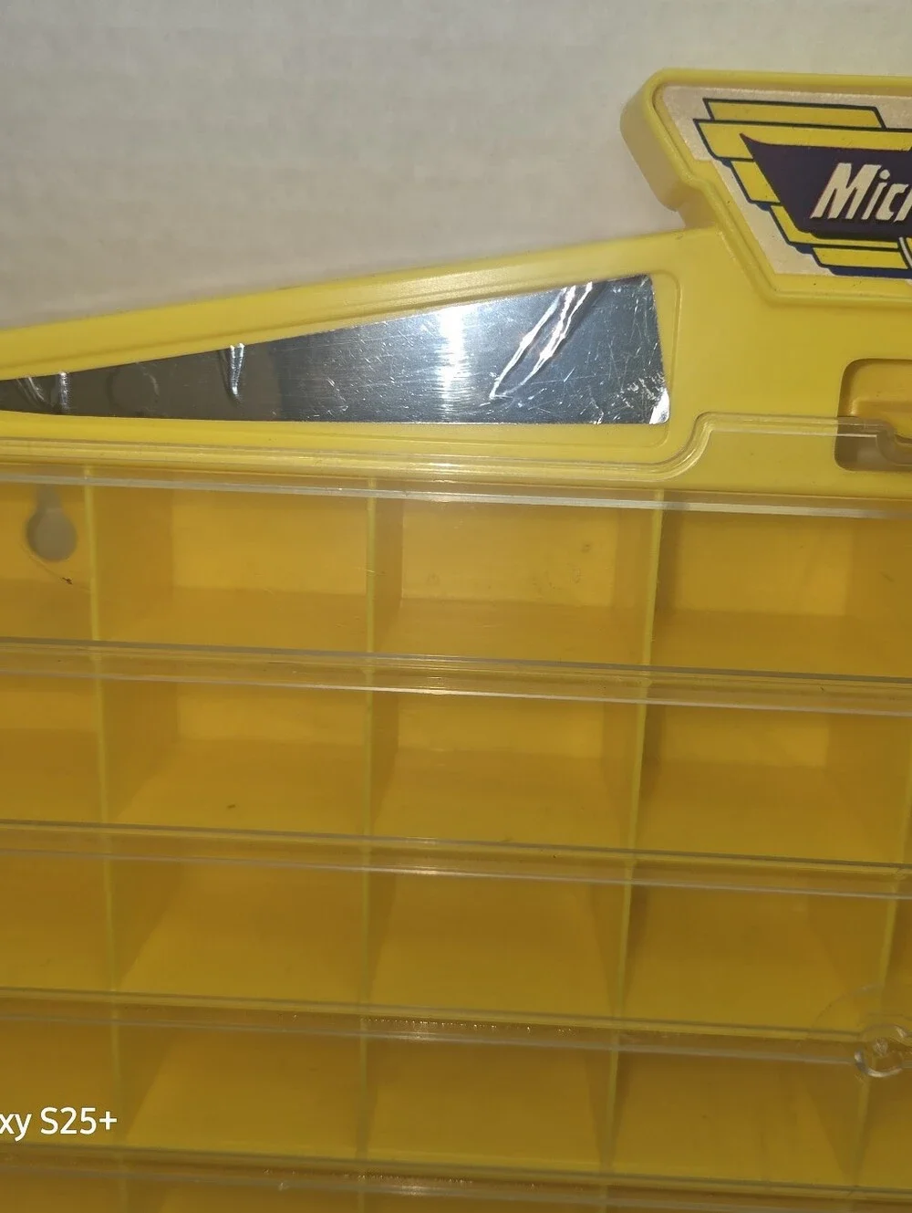 Vintage Micro Machines Yellow Display/Storage Case, Wall Mount, Galoob, 1989